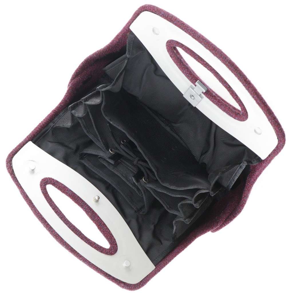 Chanel Vintage Millennium Waist Bag Purple Tweed Good condition - Model View