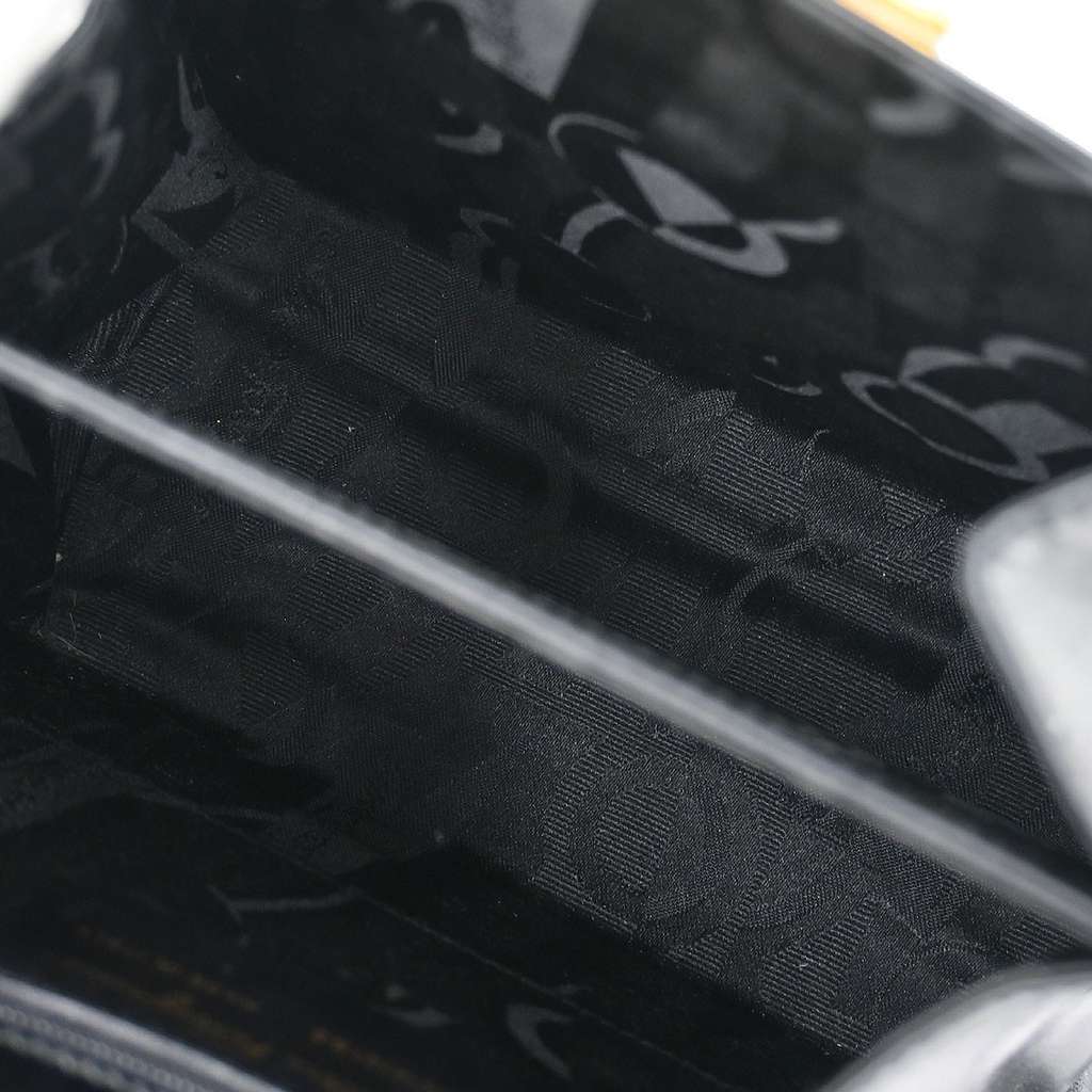 Salvatore Ferragamo Convertible Top Handle Bag Black Leather Good condition - Inside View