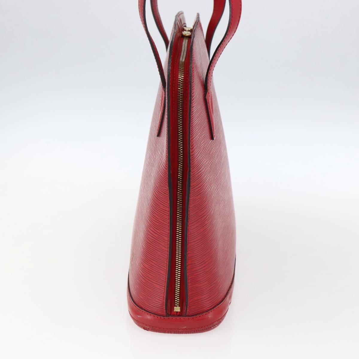 Louis Vuitton Lussac Handbag Red Leather Good condition - Model View