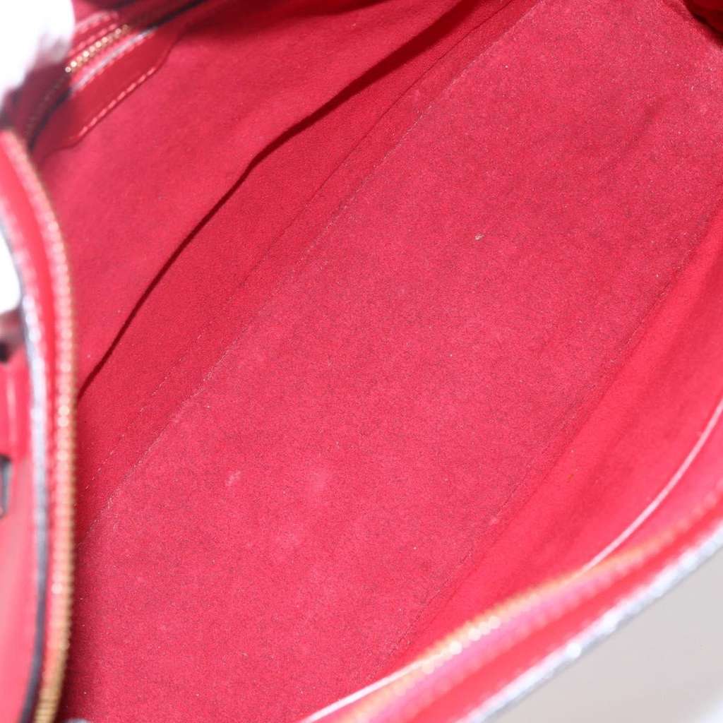 Louis Vuitton Lussac Handbag Red Leather Good condition - Box View