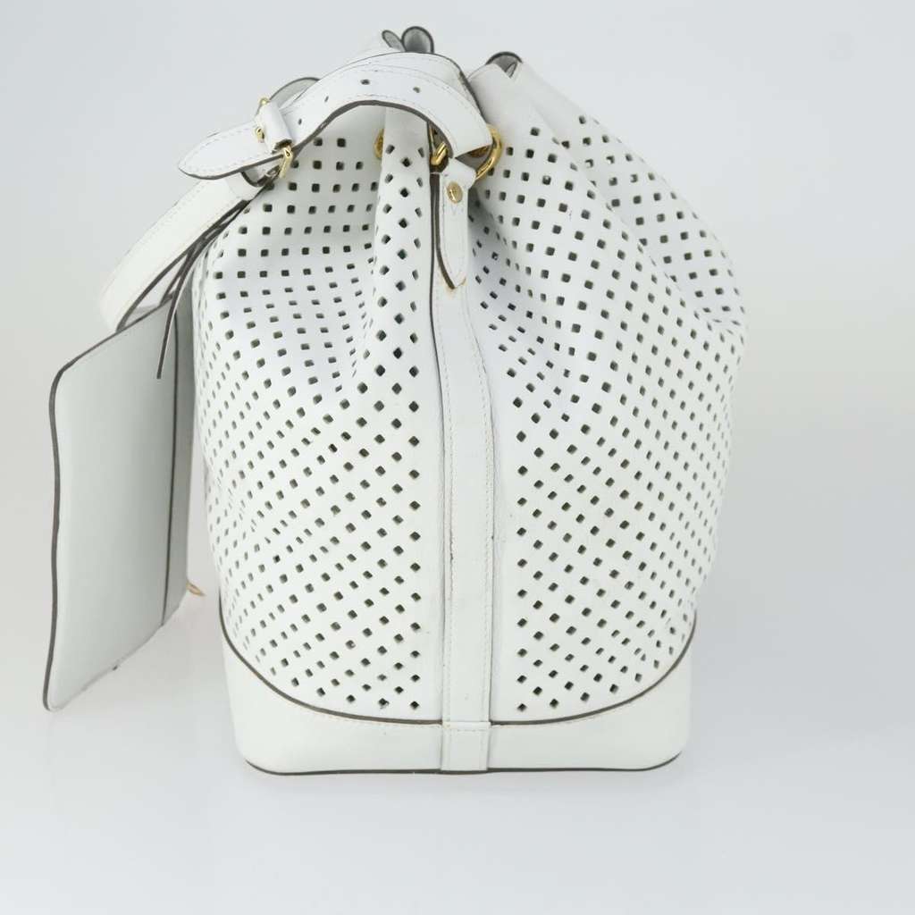 Louis Vuitton Flore Noe Handbag White Leather Good condition - Inside View