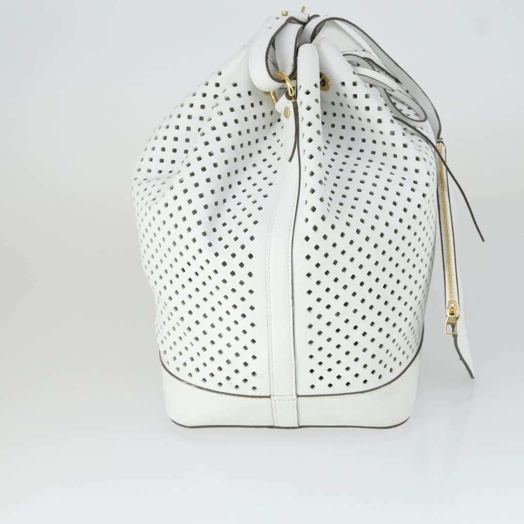 Louis Vuitton Flore Noe Handbag White Leather Good condition - Model View