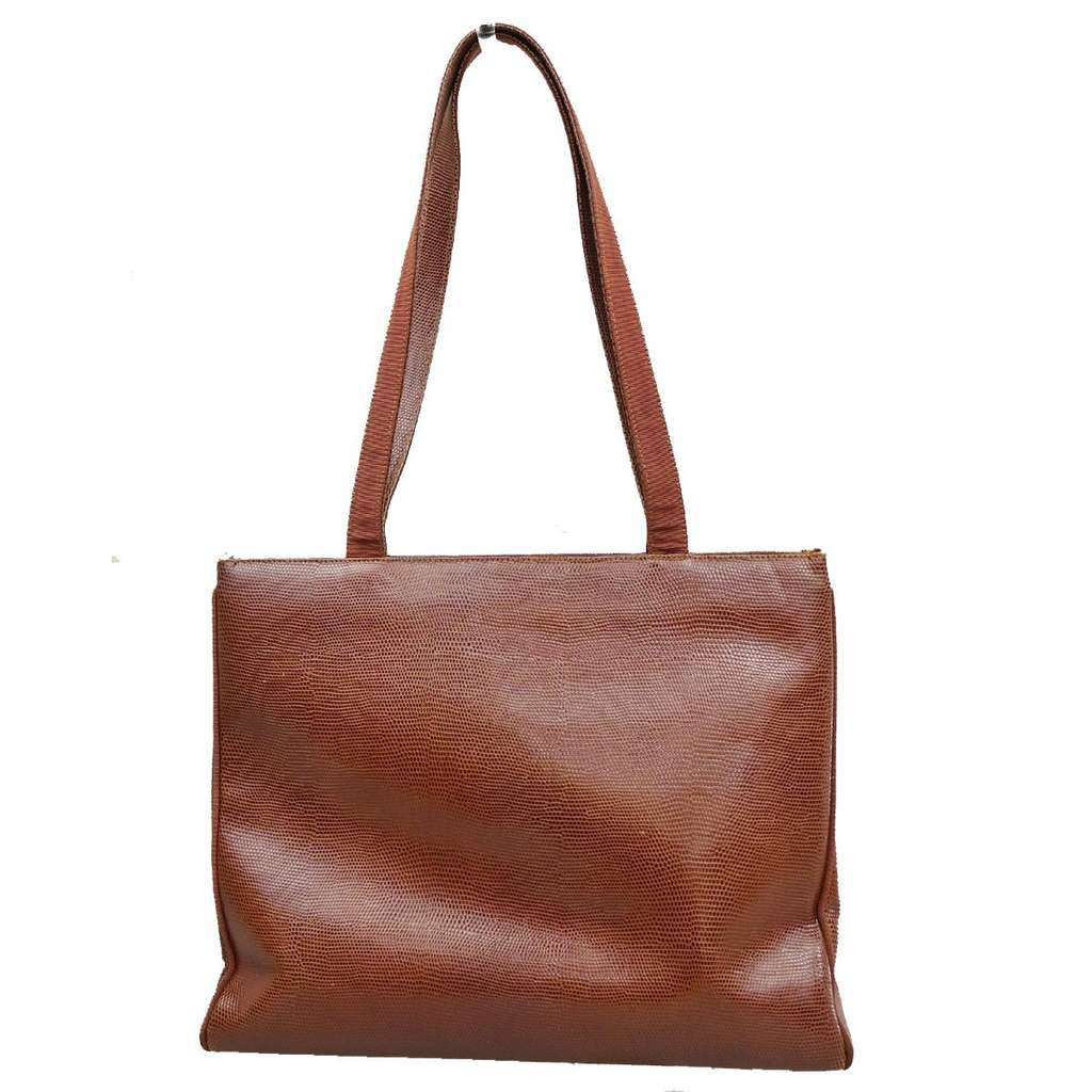 Salvatore Ferragamo Vara shoulder Bag Brown Leather Good condition - Back View