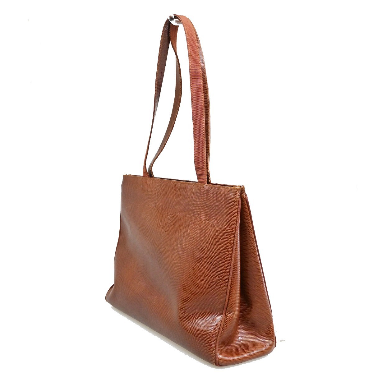 Salvatore Ferragamo Vara shoulder Bag Brown Leather Good condition - Model View