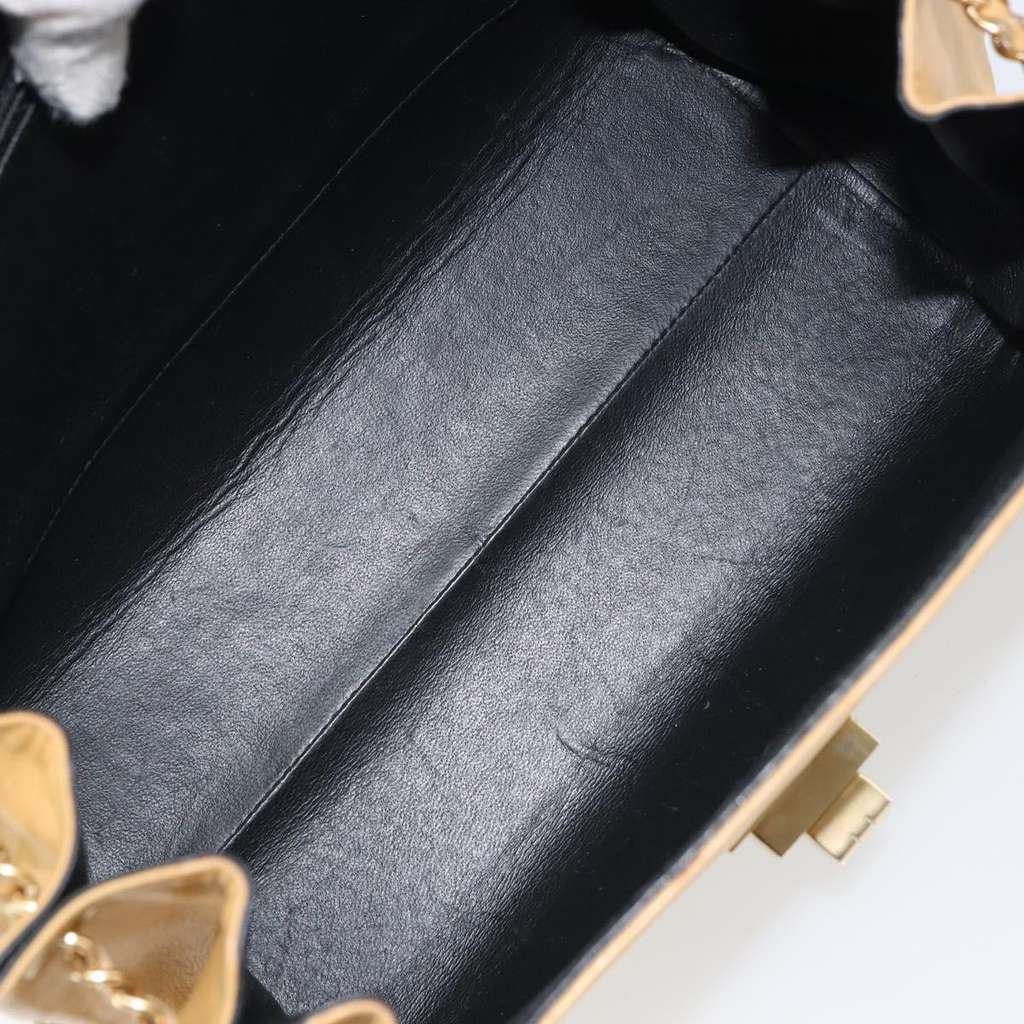 Chanel Chocolate Bar Accordion Reissue Flap Bag Beige Leather Fair condition - Box View