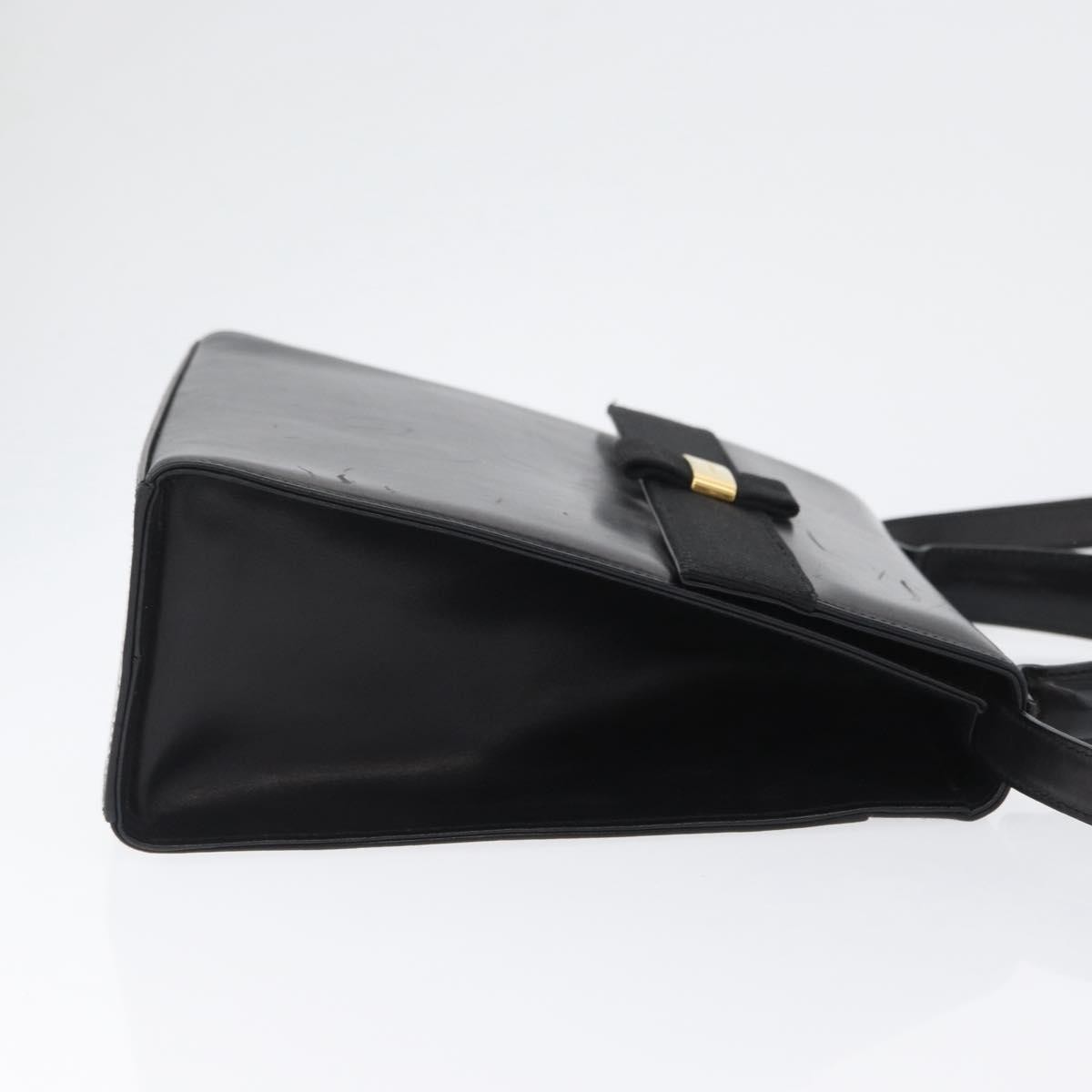 Salvatore Ferragamo Vara Handbag Black Leather Good condition - Inside View