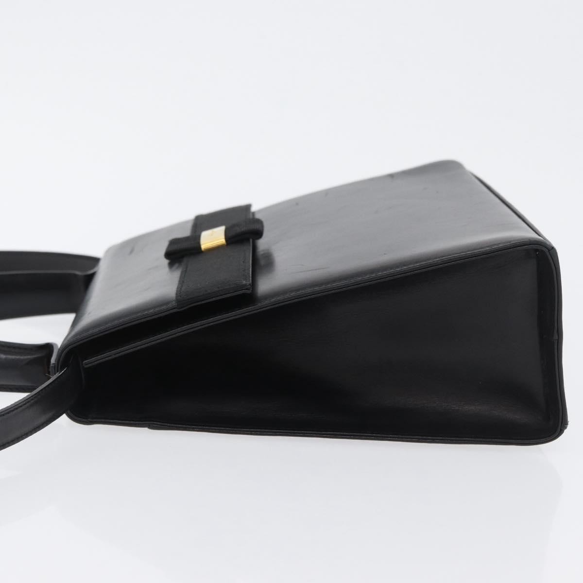 Salvatore Ferragamo Vara Handbag Black Leather Good condition - Model View