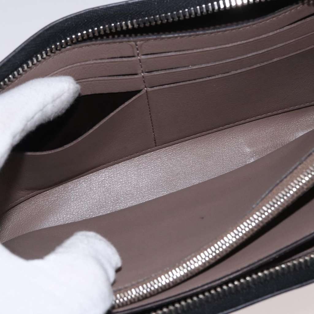 Louis Vuitton Comete Wallet Black Leather Good condition - Box View