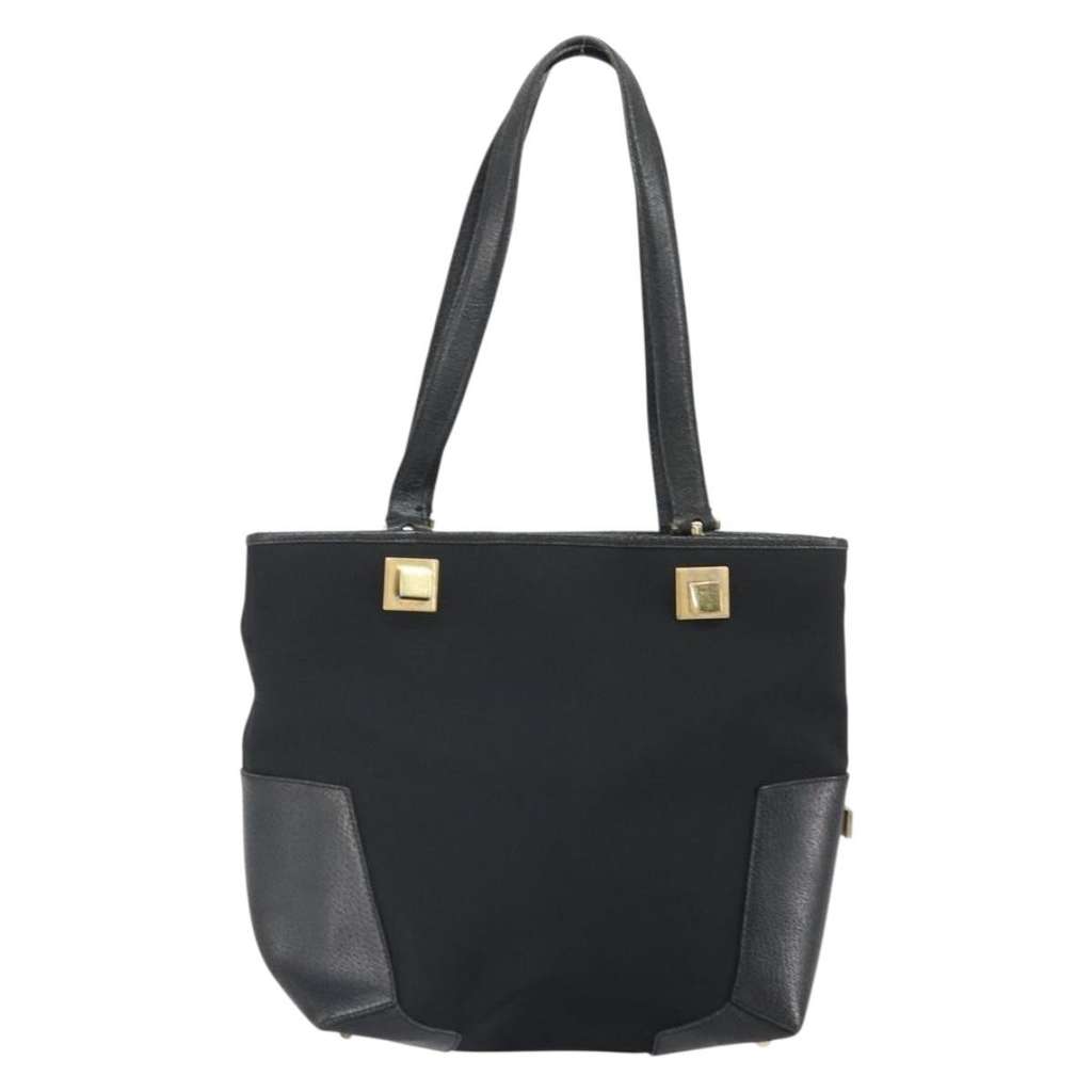 Salvatore Ferragamo Vintage Tote bag Black Canvas Fair condition - Back View