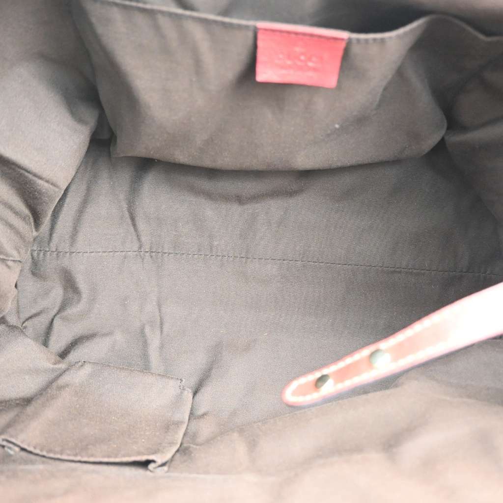 Gucci Vintage Handbag Red Leather Fair condition - Box View