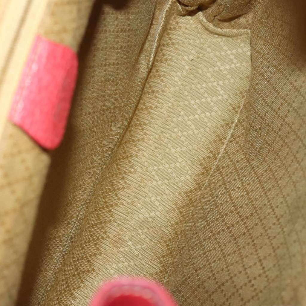 Gucci Vintage Bamboo Backpack Red Suede Good condition - Box View