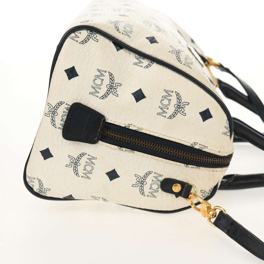 Mcm Visetos Handbag White Canvas Good condition - Inside View