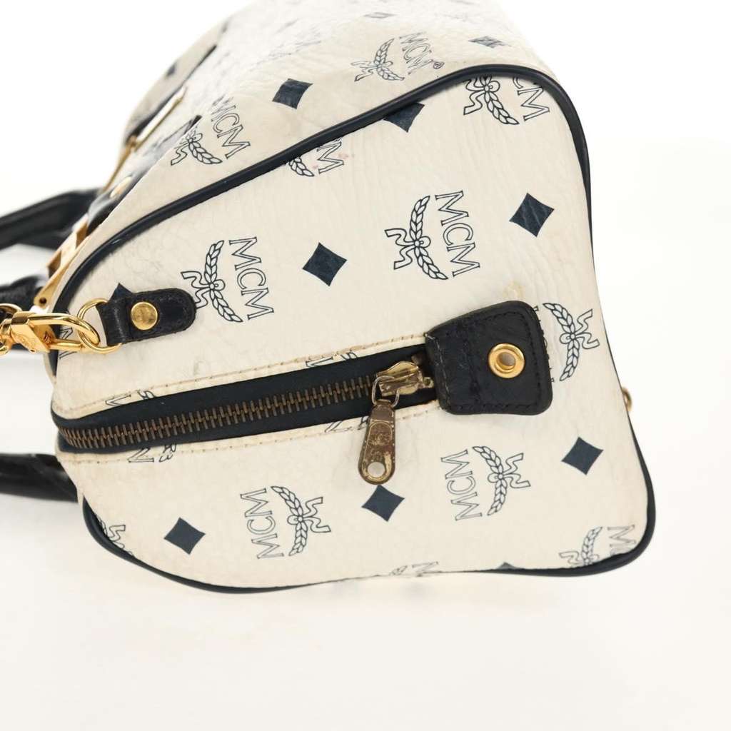 Mcm Visetos Handbag White Canvas Good condition - Model View