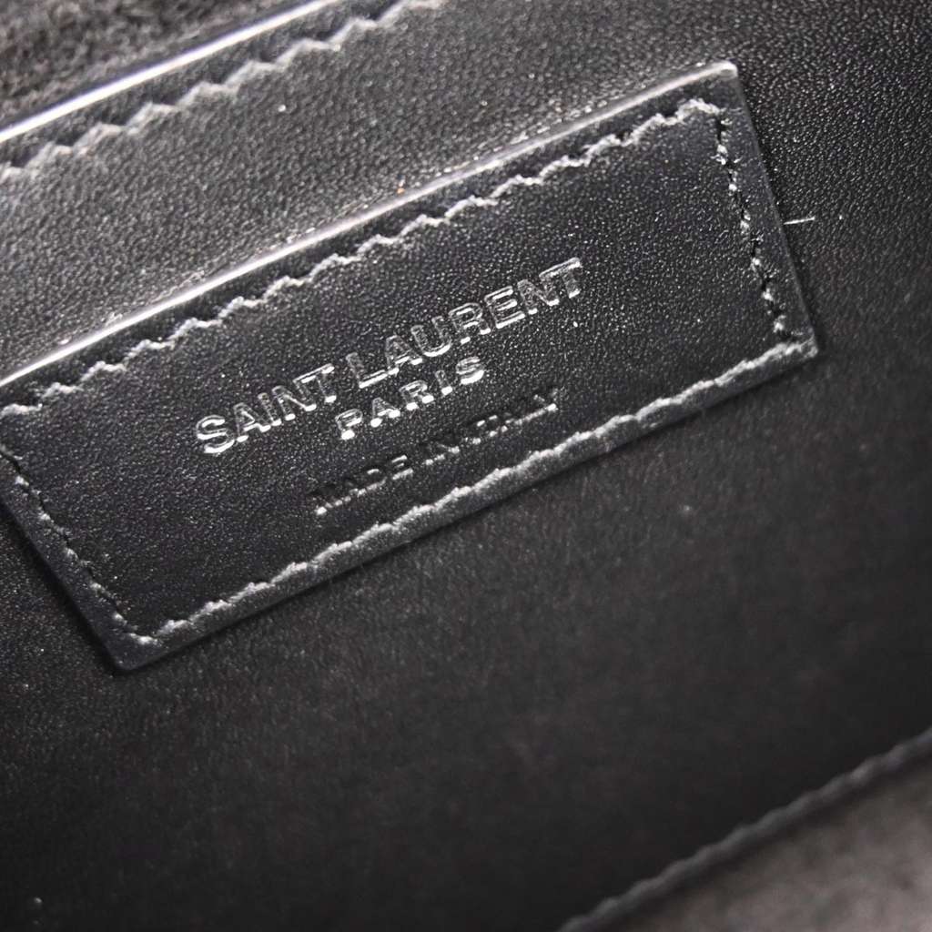 Saint Laurent Classic Monogram Tassel Crossbody Bag Black Leather Good condition - Model View