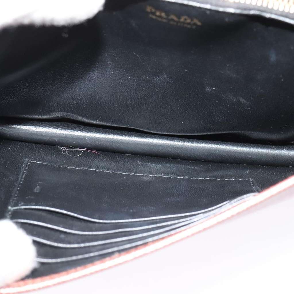 Prada Monochrome Chain Flap Bag Pink Leather Good condition - Box View