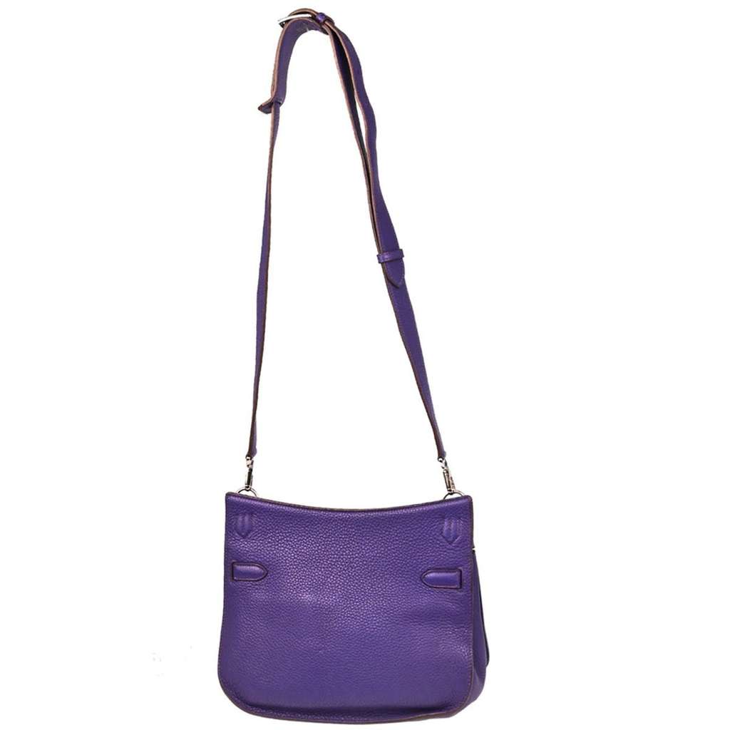 Hermès Jypsiere Bag Blue Leather Good condition - Back View