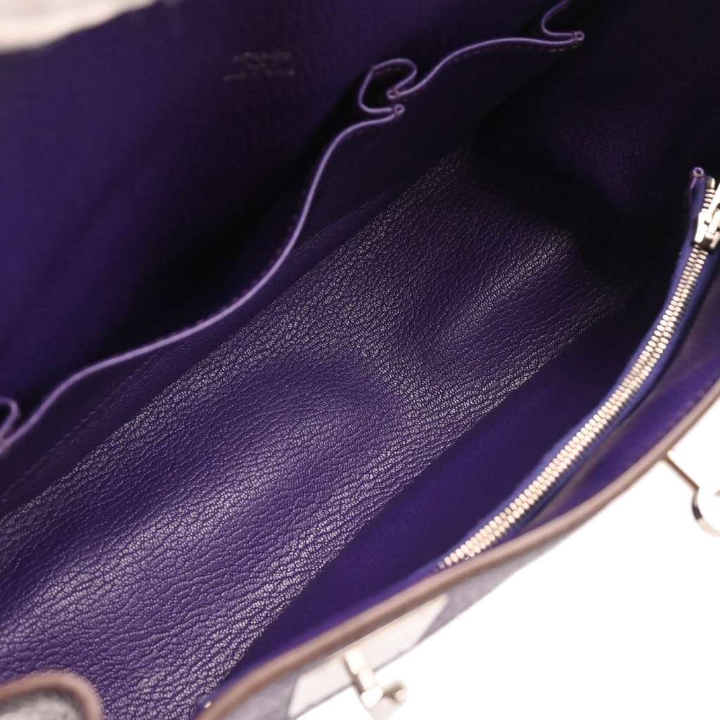 Hermès Jypsiere Bag Blue Leather Good condition - Model View