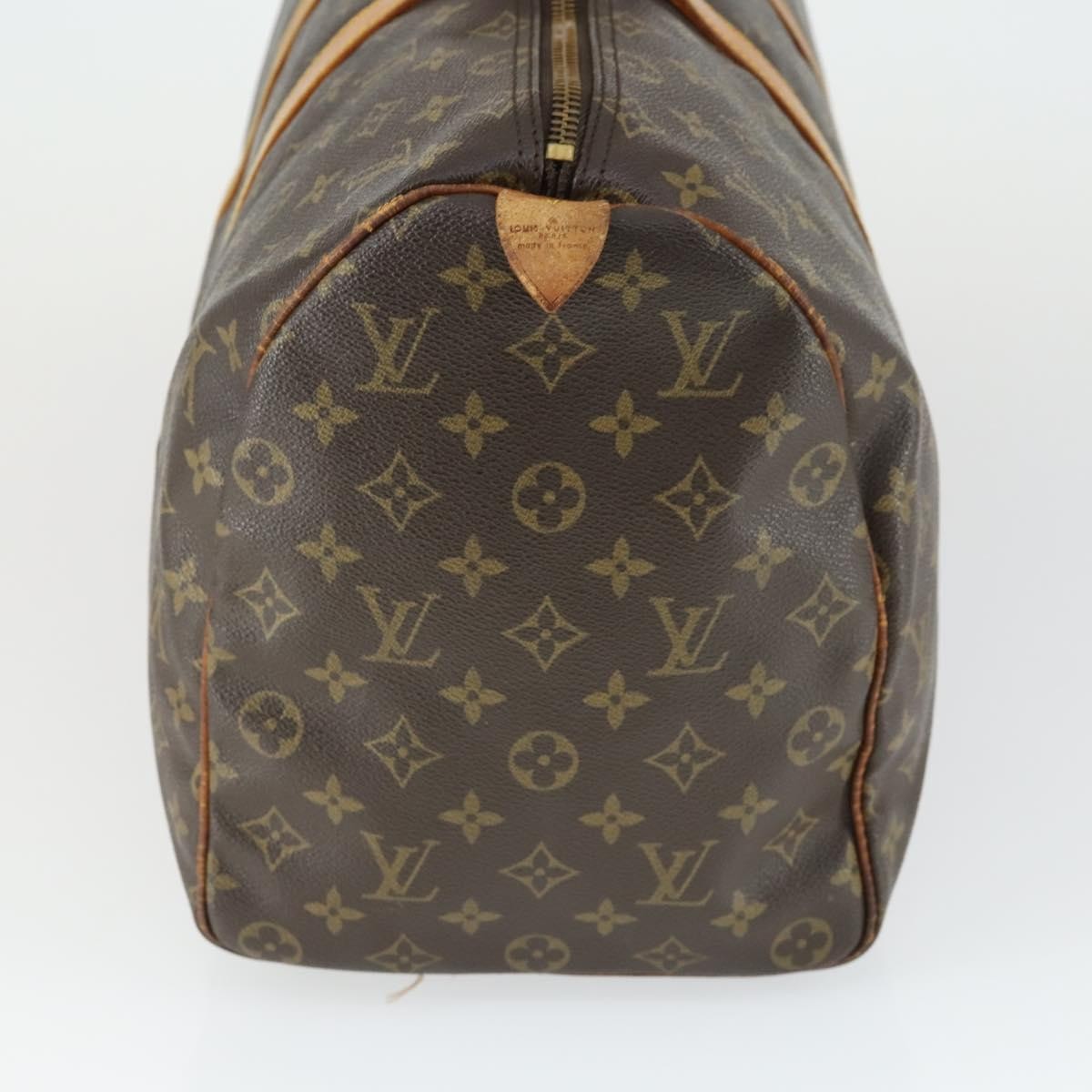 Louis Vuitton Keepall Bag Brown Canvas Fair condition - Model View