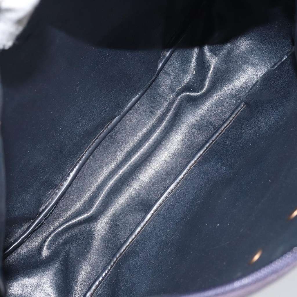 Christian Dior Vintage CD Trotter Handbag Navy Canvas Good condition - Box View