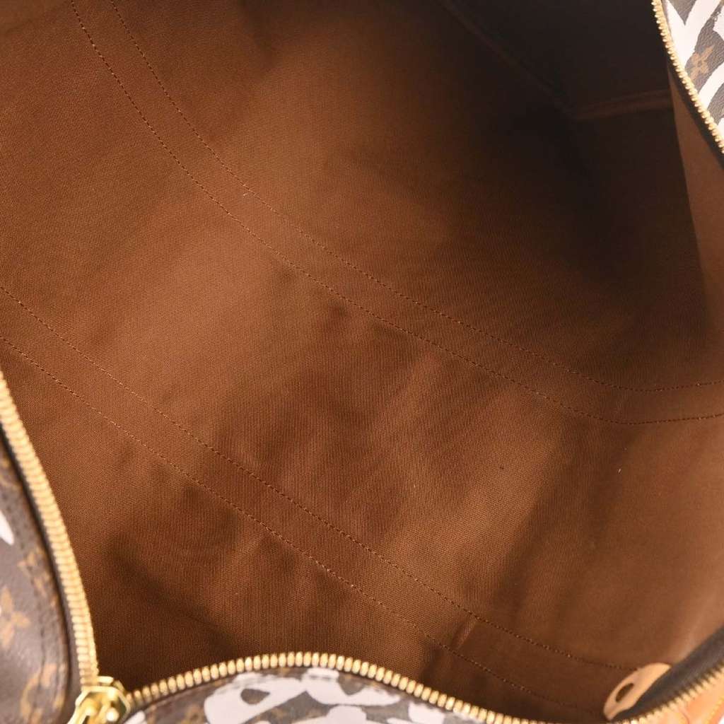 Louis Vuitton Keepall Bag Brown Canvas Good condition - Inside View