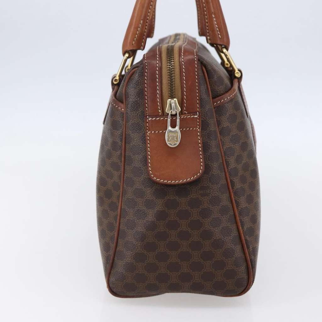 Celine Vintage Macadam Handbag Brown Canvas Good condition - Inside View