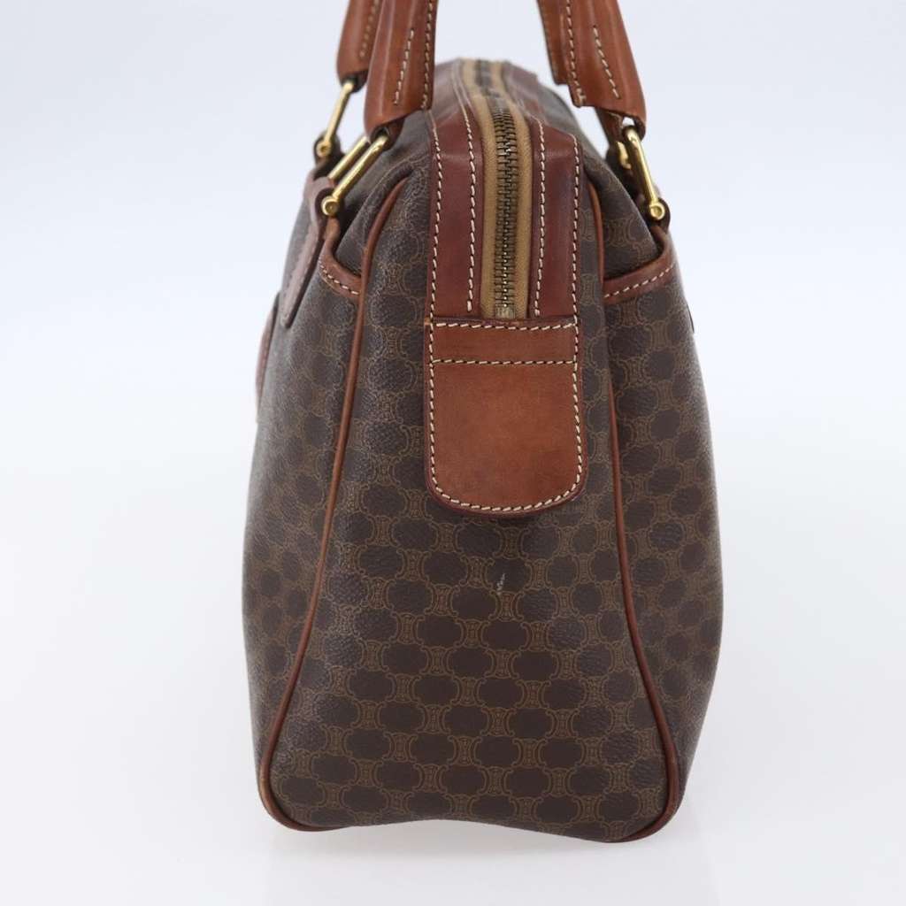 Celine Vintage Macadam Handbag Brown Canvas Good condition - Model View