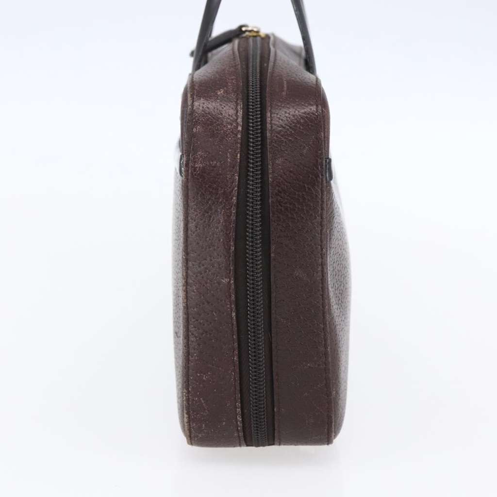 Christian Dior Vintage CD Handbag Brown Leather Good condition - Inside View