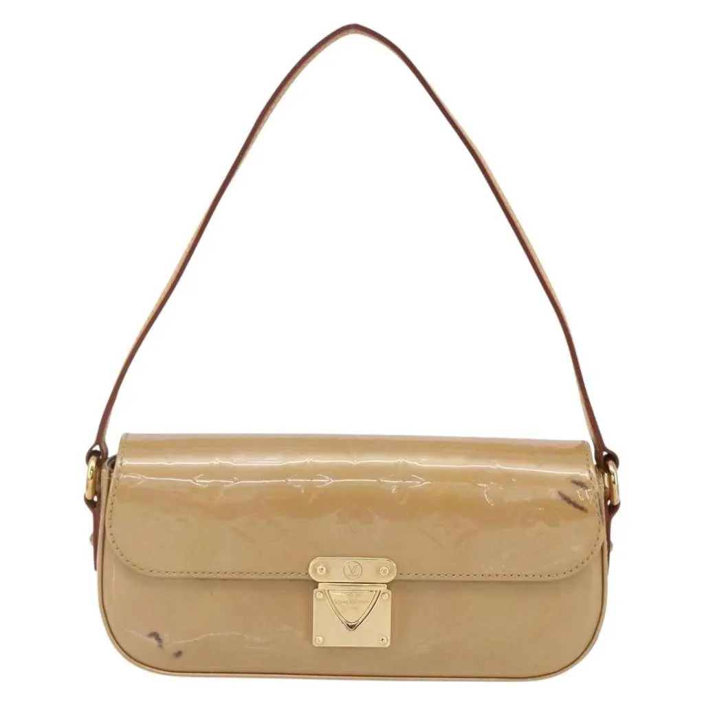 Louis Vuitton Malibu Street Handbag Brown Good - Front View