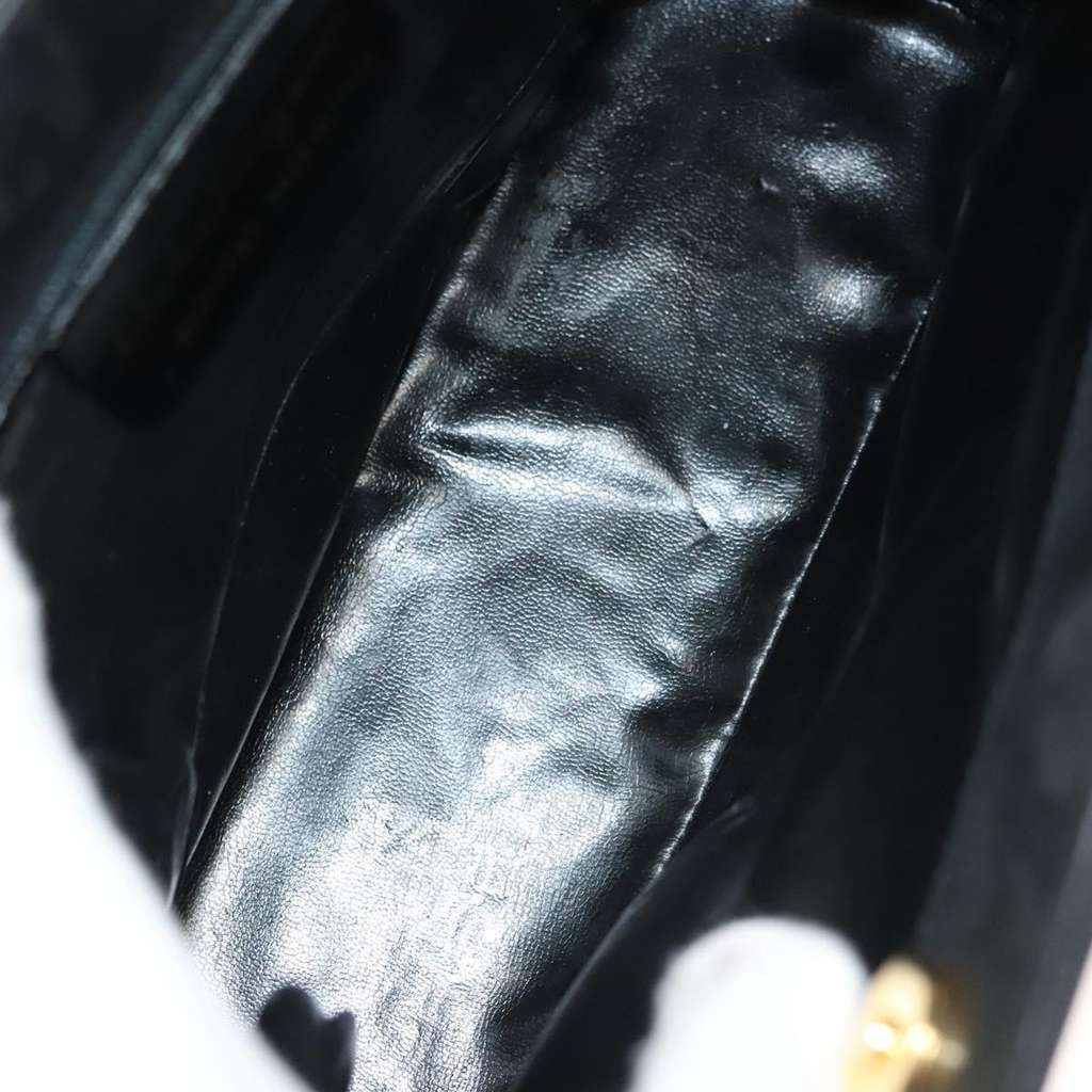 Salvatore Ferragamo Vala Shoulder Bag Black Suede Good condition - Box View