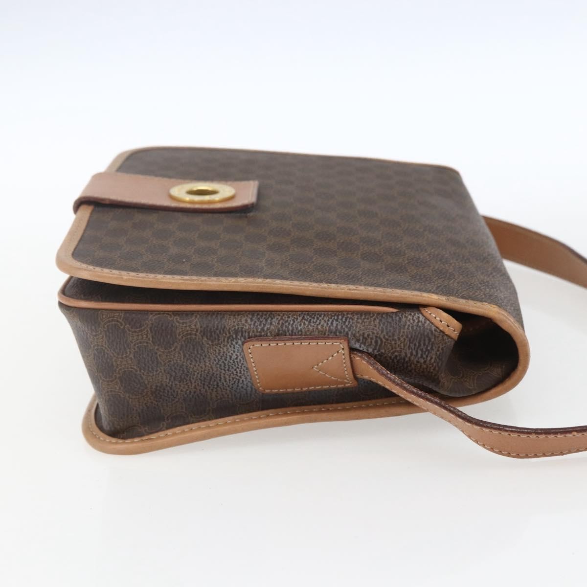 Celine Vintage Macadam Shoulder Bag Brown Canvas Good condition - Model View