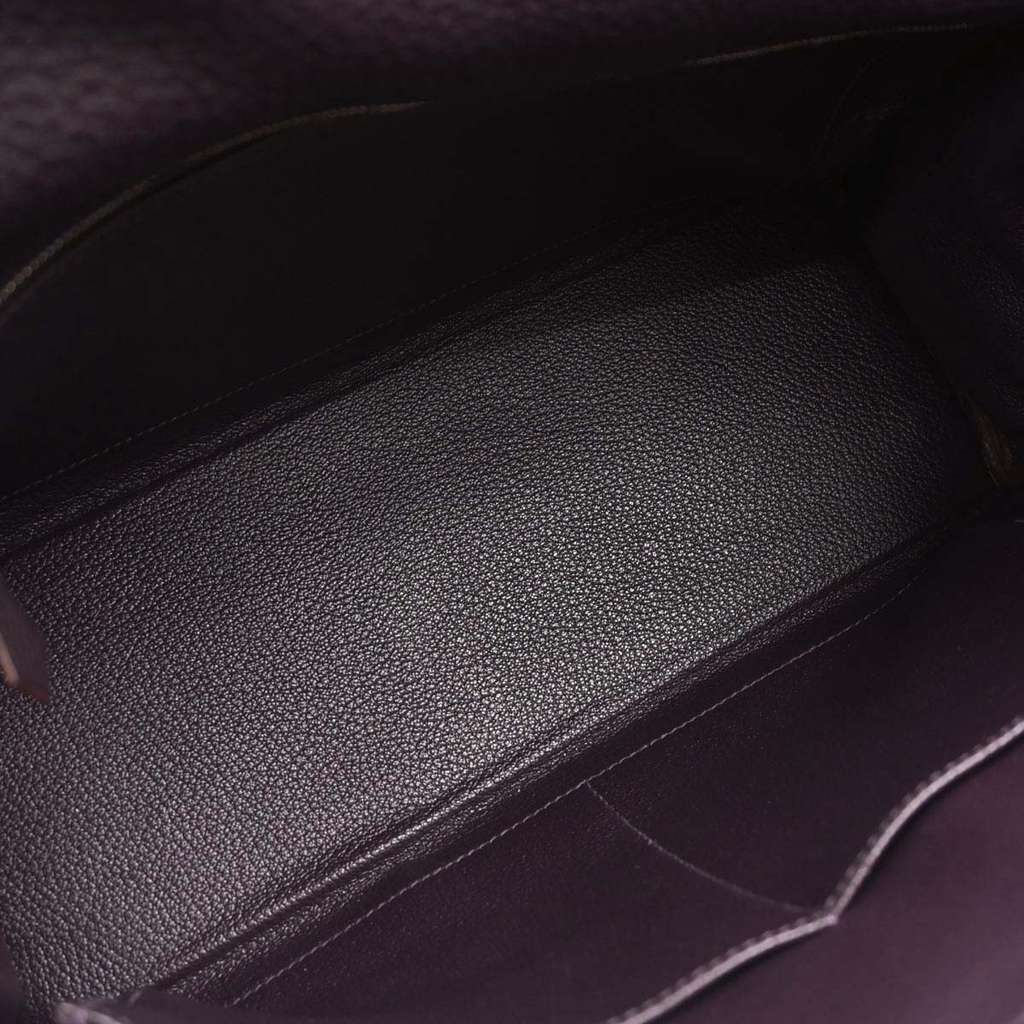 Hermès Kelly Handbag Purple Leather Good condition - Inside View