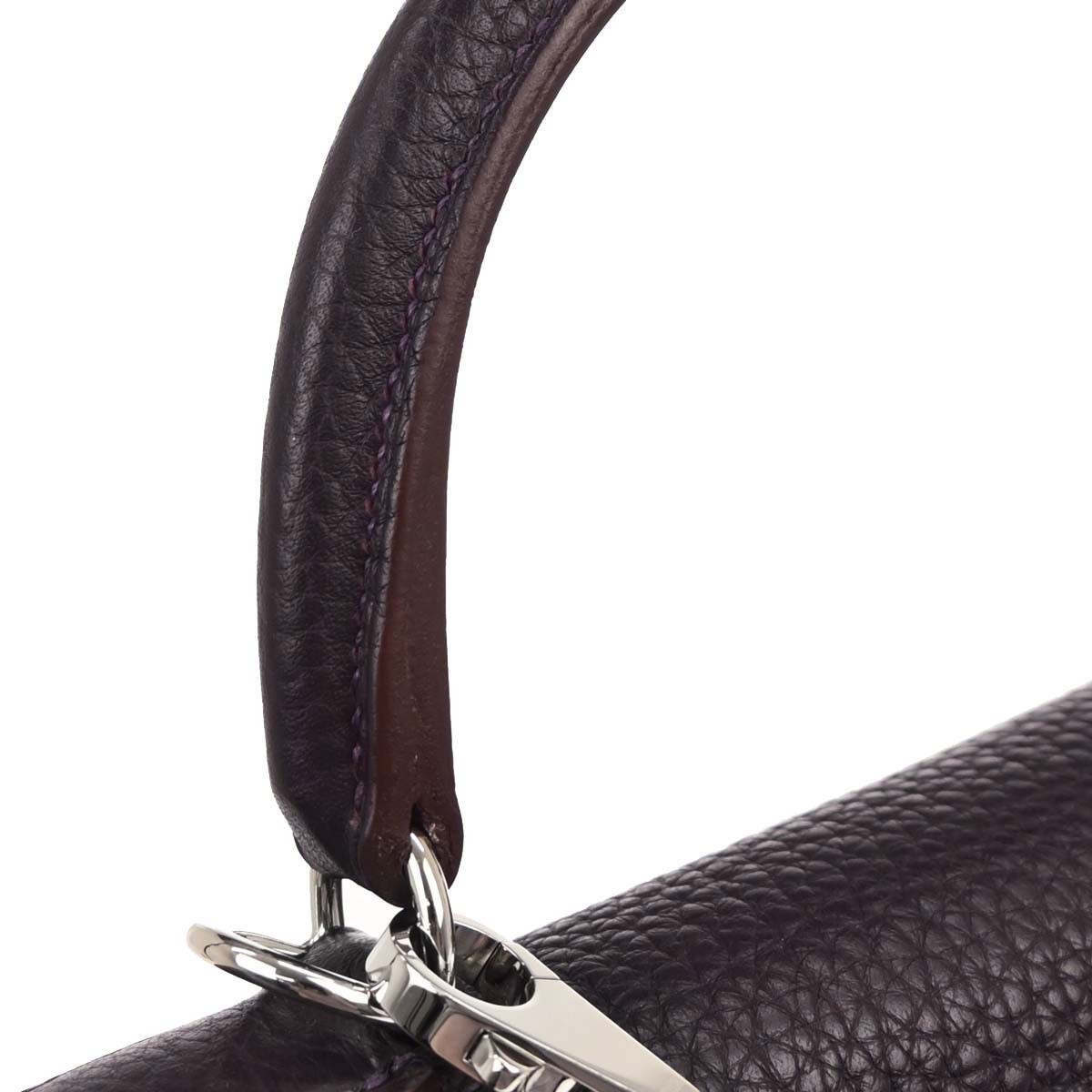 Hermès Kelly Handbag Purple Leather Good condition - Box View