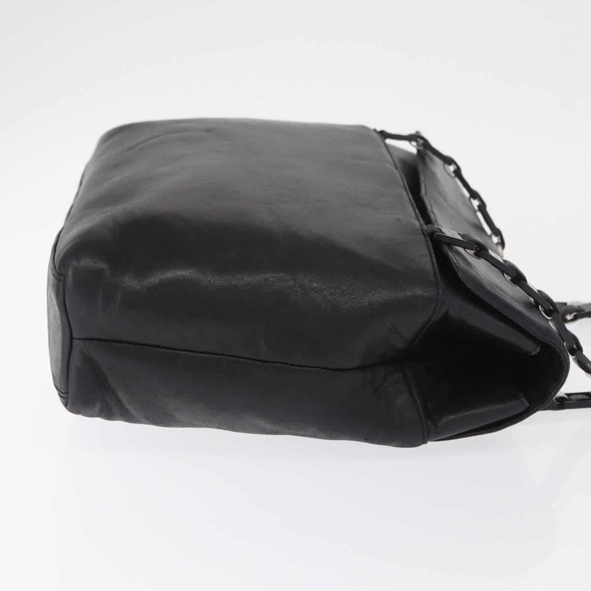 Salvatore Ferragamo Vintage Shoulder Bag Black Leather Good condition - Inside View