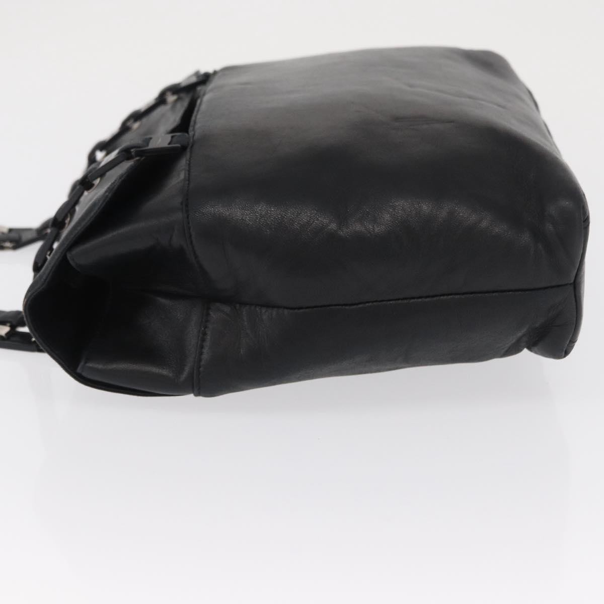 Salvatore Ferragamo Vintage Shoulder Bag Black Leather Good condition - Model View