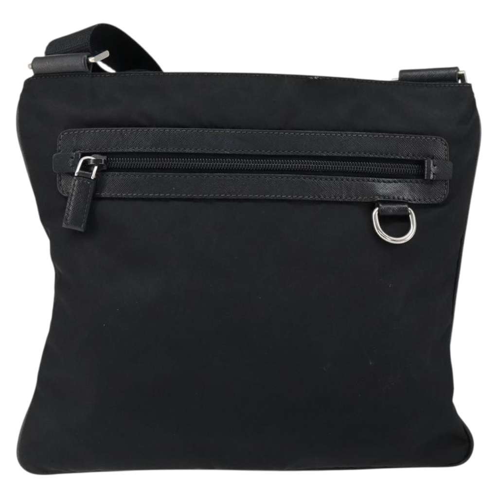 Prada Flat Messenger Bag Black Good condition - Back View