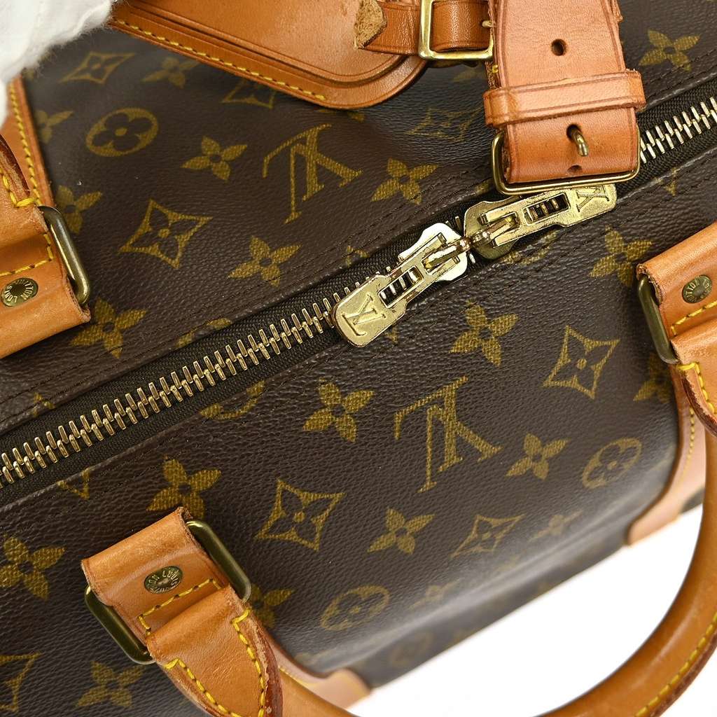 Louis Vuitton Keepall Bag Brown Canvas Fair condition - Box View