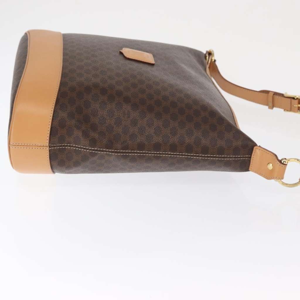 Celine Vintage Macadam Shoulder Bag Brown Canvas Fair condition - Inside View