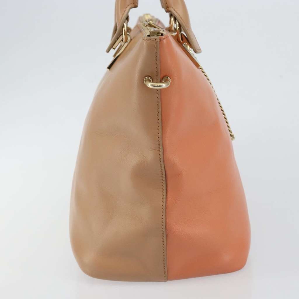 Chloe Bicolor Baylee Satchel Orange Leather Good condition - Inside View