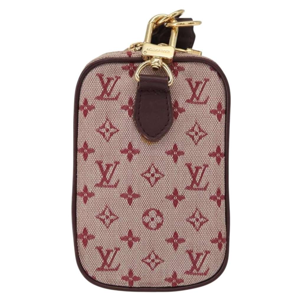 Louis Vuitton Camera Bag Red Canvas Good condition - Back View