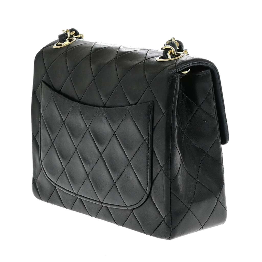 Chanel Chanel Matelassé Cuir Noir Black Leather Good condition - Box View