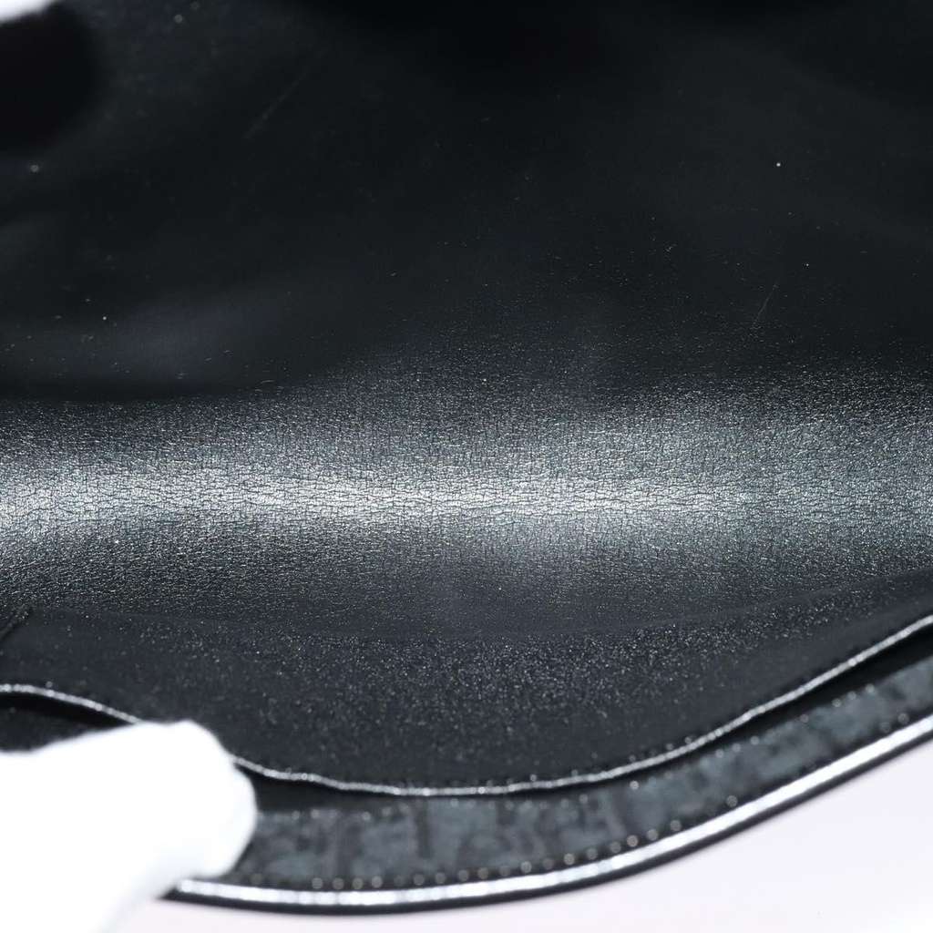 Christian Dior Vintage Trotter Flap Shoulder Bag Black Canvas Good condition - Box View