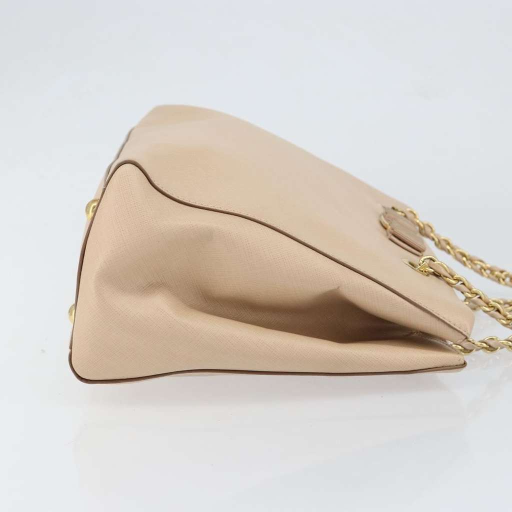 Salvatore Ferragamo Vala Shoulder Bag Beige Leather Good condition - Inside View