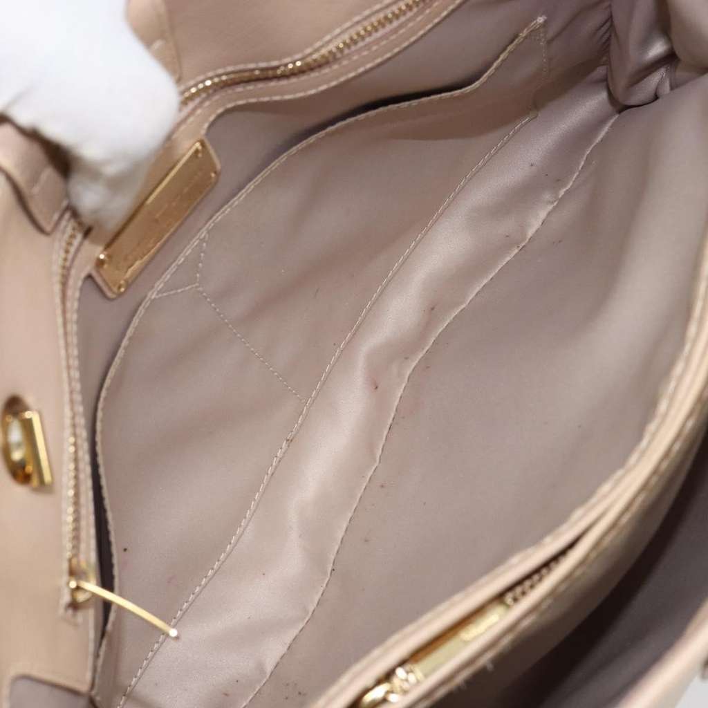 Salvatore Ferragamo Vala Shoulder Bag Beige Leather Good condition - Box View