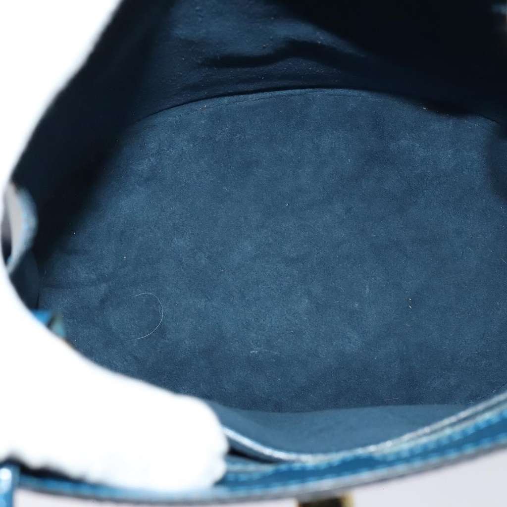 Louis Vuitton Cluny Shoulder Bag Blue Leather Good condition - Box View