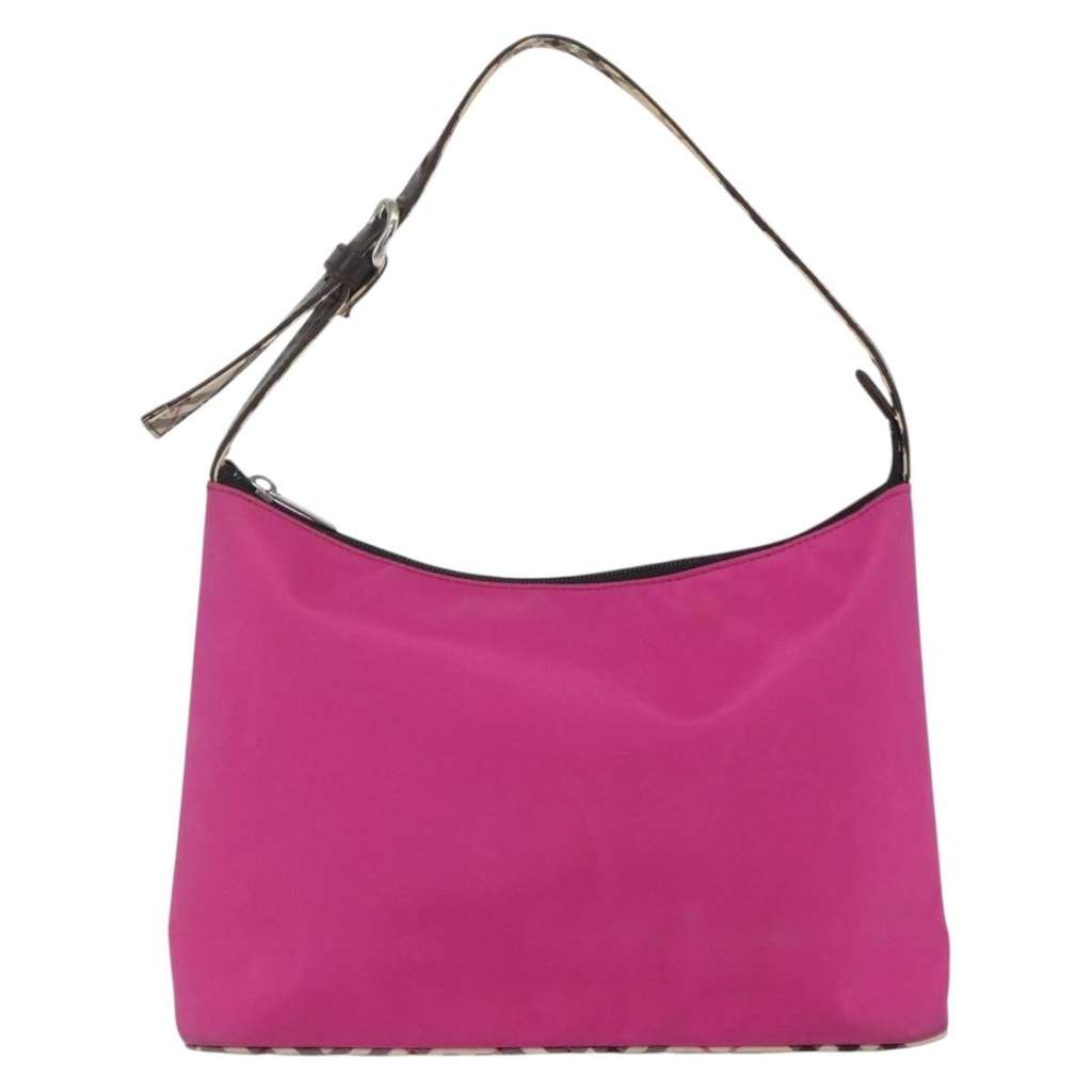 Burberry Nova check Shoulder bag Pink Fair condition - Back View