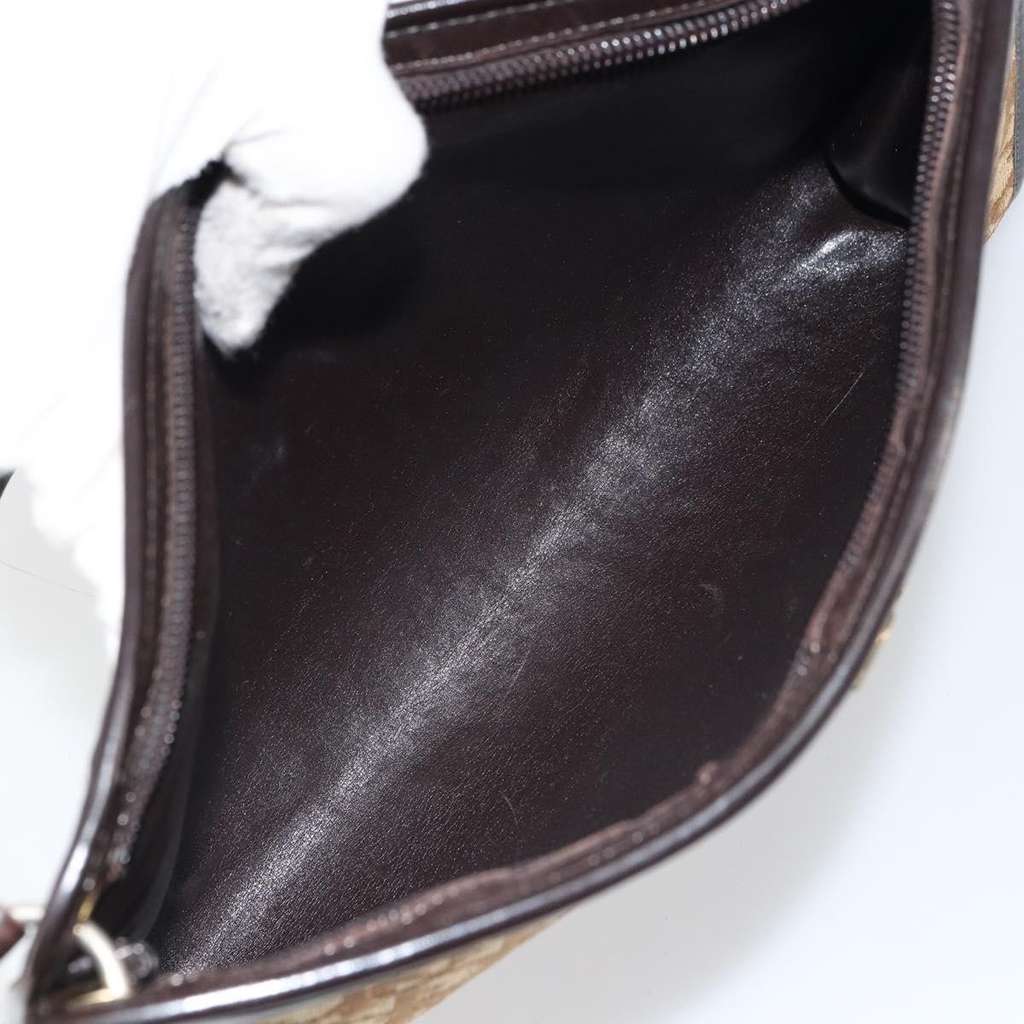 Christian Dior Vintage Trotter Shoulder Bag Beige Canvas Good condition - Box View