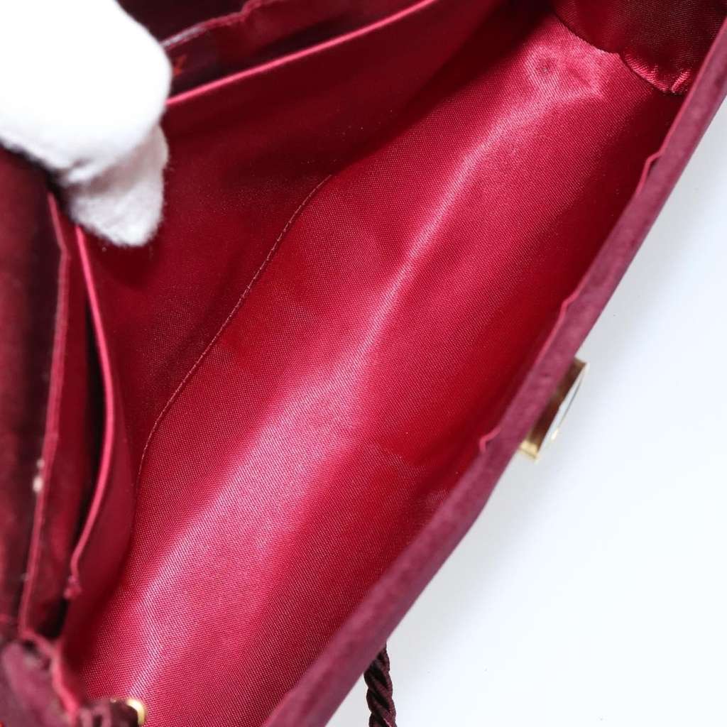 Bally Vintage Shoulder Bag Red Velvet Good condition - Box View