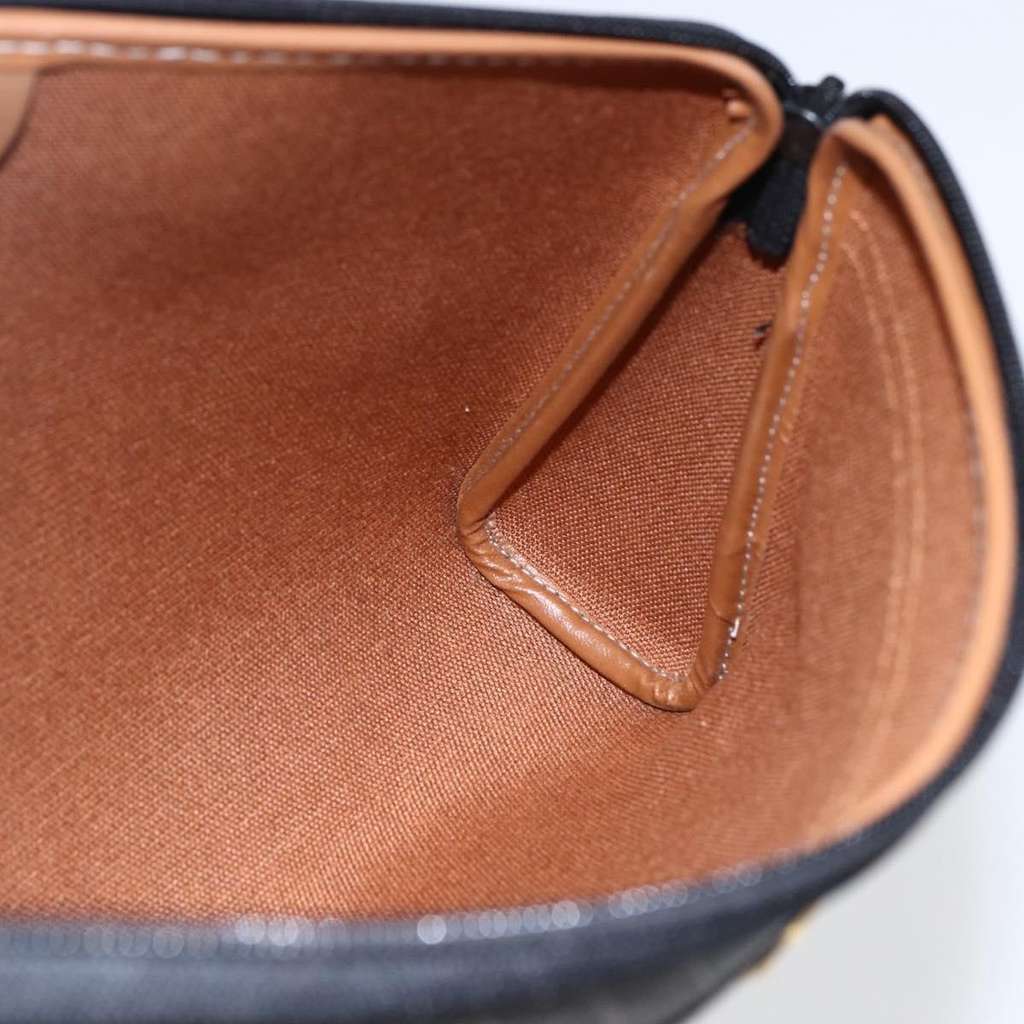 Christian Dior Vintage Honeycomb Zip Pouch Black Good condition - Box View