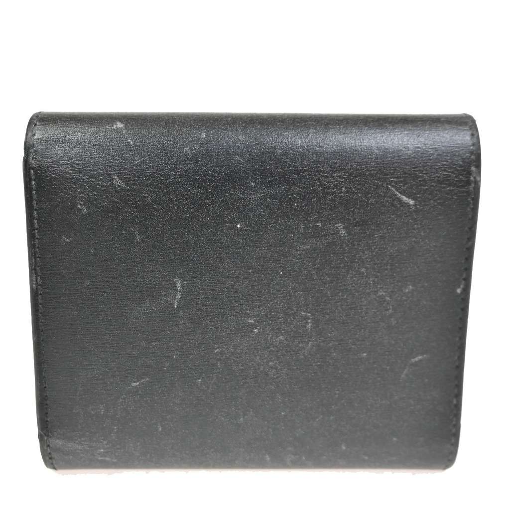 Celine Triomphe Trifold Wallet Black Leather Good condition - Inside View