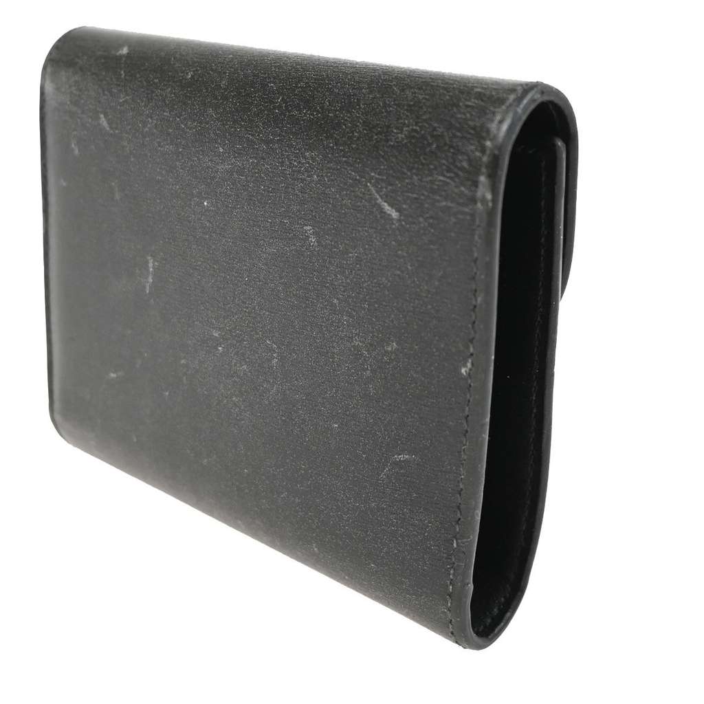 Celine Triomphe Trifold Wallet Black Leather Good condition - Model View